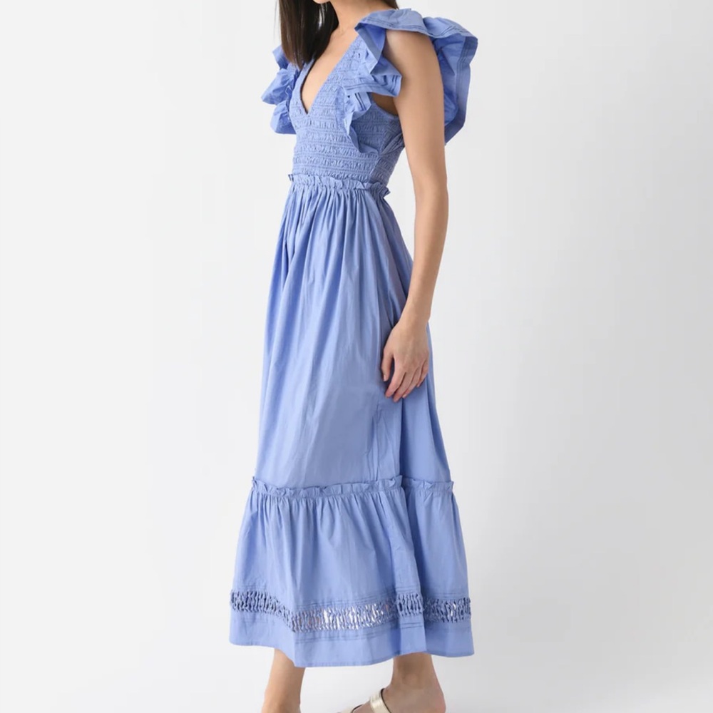 New! CleoBella ruffle sleeve maxi dress